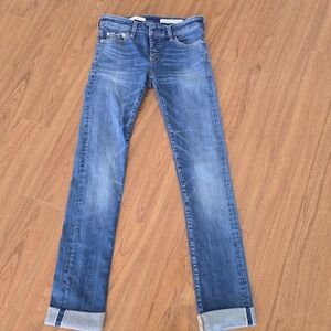 Anthropologie Pilcro and the Letterpress Parallel Skinny Jean Size 25